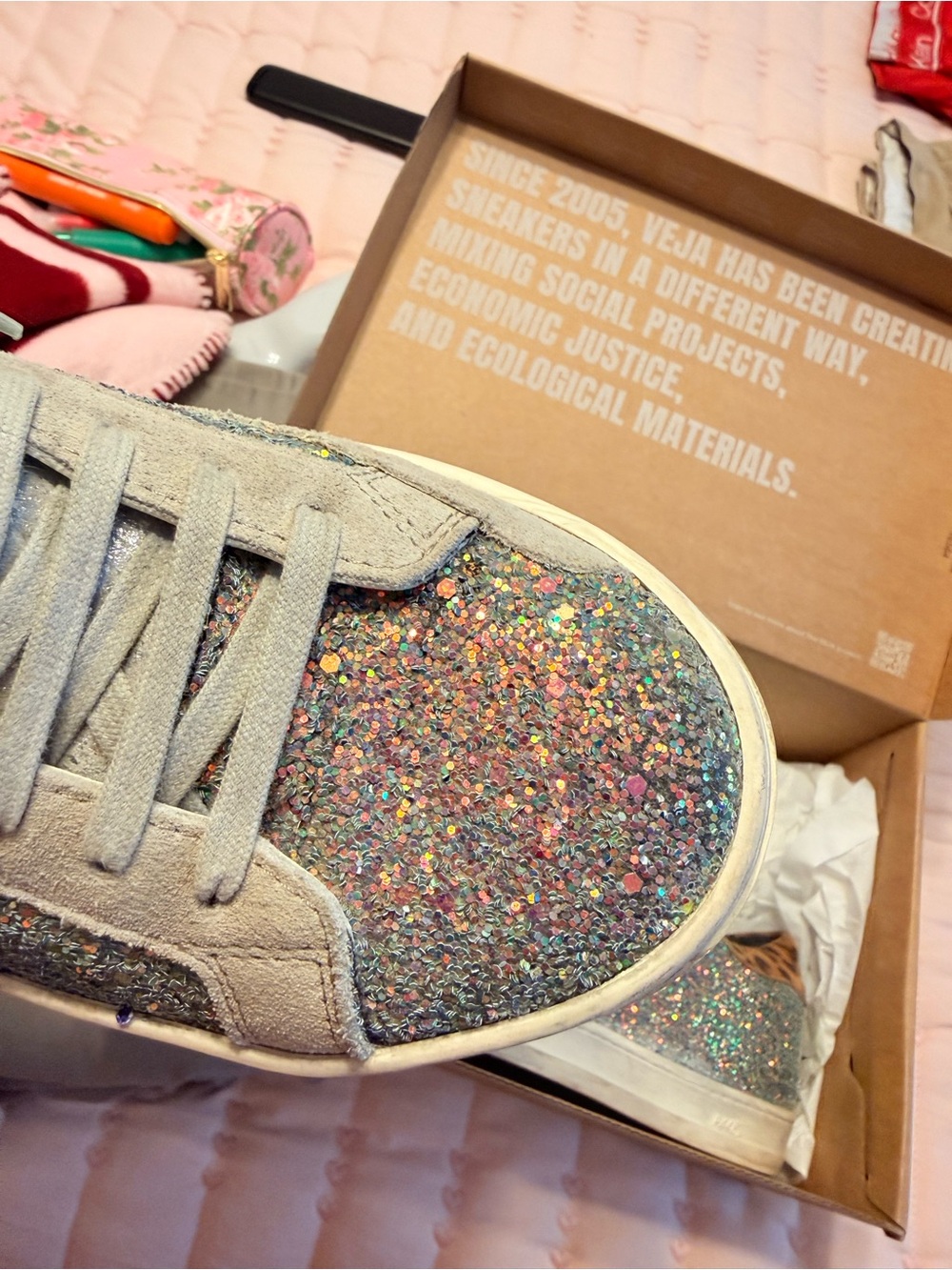 P448 Glitter Low-Top Sneakers in Multi-Color - Picture 11 of 11